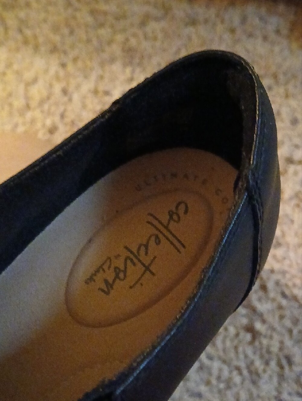 Clarks Women's Black Slip-On Loafers - Picture 7 of 7